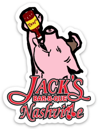 Jack's Bar-B-Que I Got Sauced Sticker